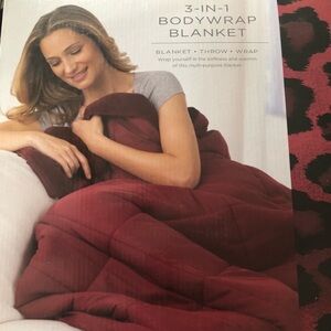 Charter Club 3-in-1 Bodywrap Blanket - Deep Red